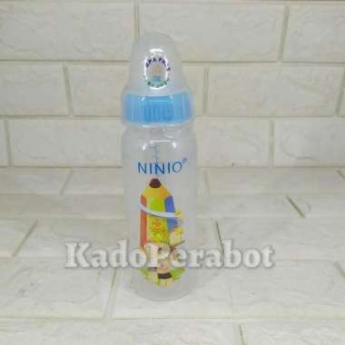 botol susu bayi ninio 240ml - botol susu bayi murah - botol minum susu Biru