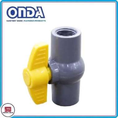 ONDA PVAG Sambungan Drat PVC Valve Katup Keran / Stop Kran Drat 3/4"