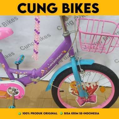 Sepeda Mazara lipat 16" Dan 18' MZ-2266 free helm Ungu - 18