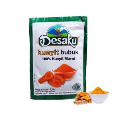 Desaku Kunyit Bubuk Sachet 12 x 7.5 Gram