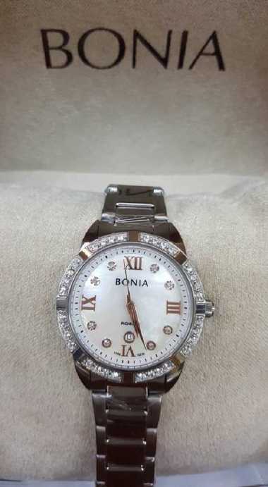 Bonia Rosso Jam Tangan Wanita Rantai Silver BNB10278-2353S Original