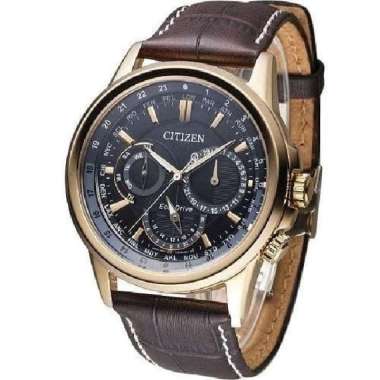 CITIZEN Eco-Drive Jam Tangan Pria Kulit Cokelat BU2023-12E Original