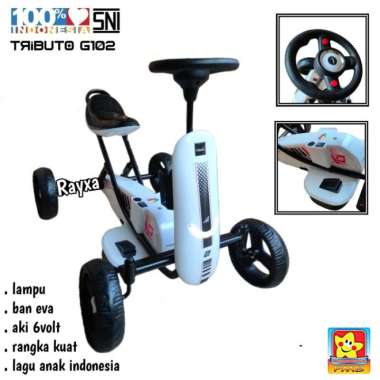 Mobil Aki Anak Gokart Pmb G102 Tributo Putih Lagu Anak Indonesia