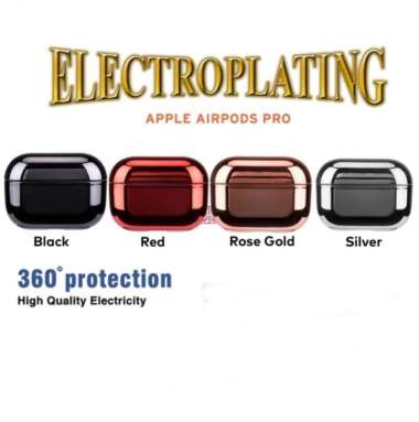 Case Airpods Pro 2019 / Airpods 3 Electroplate Metalic Airpods 3 2021 Red
