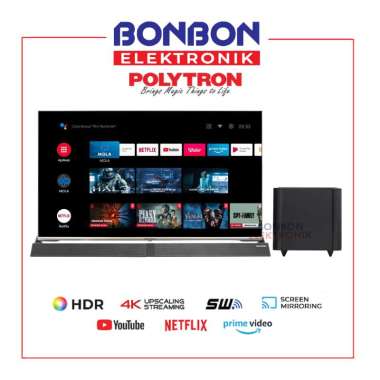 Polytron LED TV 50 Inch PLD 50BUG9959 Smart Android 11 Cinemax Soundbar