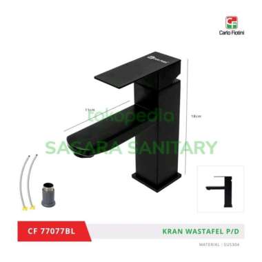 Kran wastafel hitam panas dingin / kran hitam wastafel panas dingin