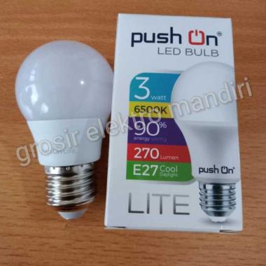 Push On 3watt Lampu Led/lampu murah/lampu 3watt/kota bandung