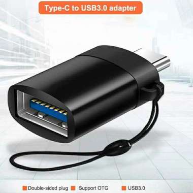 OTG Adapter Type C Type-C ke USB utk Koneksi Flashdisk ke HP Xiaomi