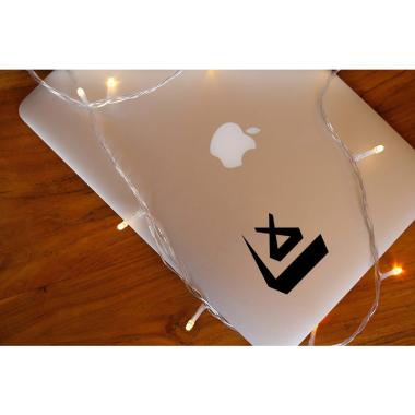 Grapinno Visual Studio Programer Logo Decal Sticker Laptop for Apple MacBook 13 Inch hitam