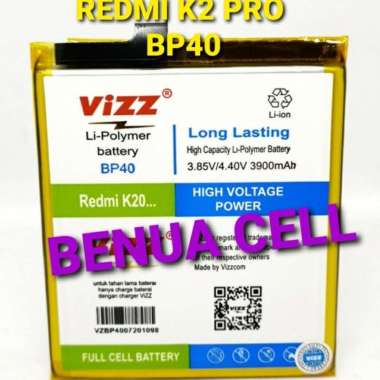 Batre Baterai Baterei Vizz - Vizz Dobel Power Xiaomi Redmi K2 Pro Bp40