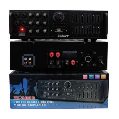 Betavo ZX-988B Bluetooth Amplifier HITAM