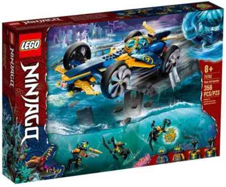 Lego Ninjago 71752 Ninja Sub Speeder / mainan anak mobil kapal ninjago Multi