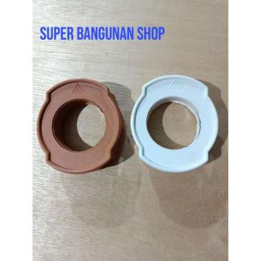 Penahan lobang kunci bulat pintu kamar mandi pvc COKLAT