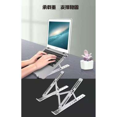 Meja laptop portable / alas duduk laptop / stand laptop/ alas laptop - ALUMINIUM 100 % ORIGINAL Mult