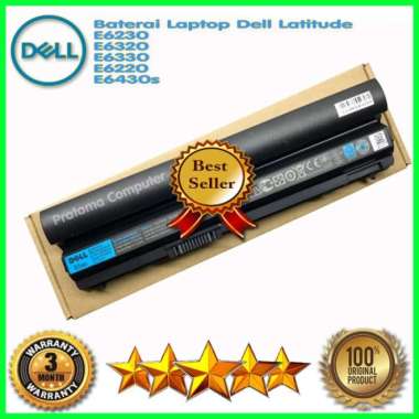 Original Baterai Laptop DELL Latitude E6120 E6220 E6230 E6320 E6330 E6430s Series
