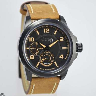 JEEP JPW64602 - Jam Tangan Pria Kulit Original - Brown