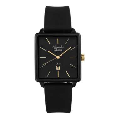 Alexandre Christie Passion AC 2810 LD RIPBABA Ladies Black Dial Black Rubber Strap [Machtwatch] Hita