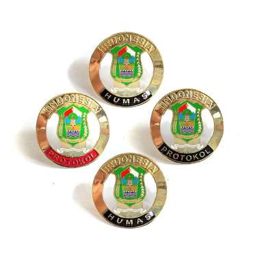 Lencana Pin Humas Kabupaten Pin Humas Banjarnegara Model Bulat Mulyocreative