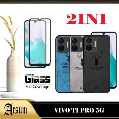 PROMO Case VIVO T1 PRO 5G Softcase Deer Bermotif jeans New Casing VIVO T1 PRO 5G Paket 2IN1 2IN1 VIV