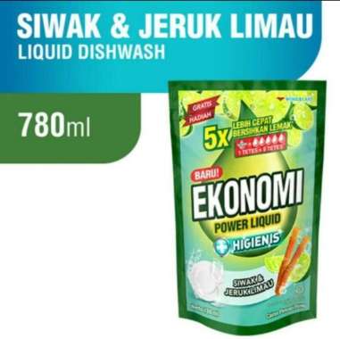 SABUN CUCI PIRING HIGIENIS EKONOMI 780 ML SIWAK JERUK LIMAU REFILL