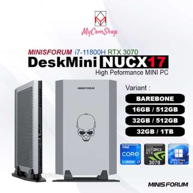 MINISFORUM NUCXI7 MINI PC INTEL CORE i7-11800H NVIDIA RTX 3070 8GB 32GB/1TB