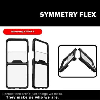 Case Samsung Z FLIP 3 FLIP3 OTTERBOX FLEX Series Casing Clear Slim