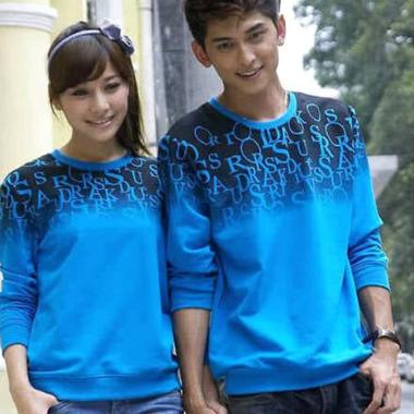 Vlovi Abjad Baju Couple Lengan Panjang