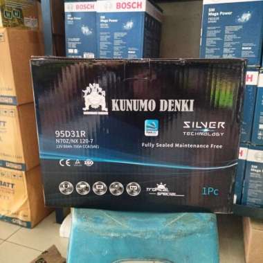 Aki Kijang/ Kunumo Denki 95D31R / N70Z 12V 80Ah garansi 1 thn