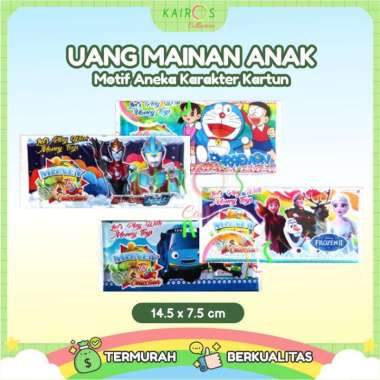 Mainan Uang Kertas Karakter Kartun