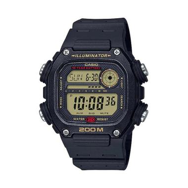 CASIO Digital Youth Jam Tangan Pria [DW291H/ Original] Gold Black