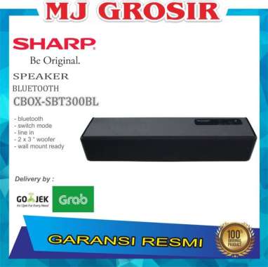 SHARP SPEAKER AUDIO BLUETOOTH CBOX SBT 300 BL SUPER BASS