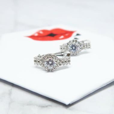 Beauty Culture Solitare Cluster Anting Jepit Wanita