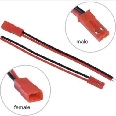 JST 2p konektor+kabel set soket terminal baterai lipo socket connector