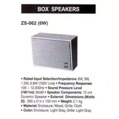 Box Speaker TOA ZS-062