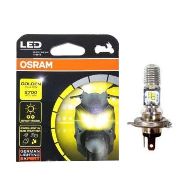 OSRAM H4 LED 12V5/6W 2700 K Lampu Bohlam Depan [Original] KUNING