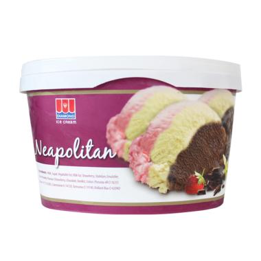 Promo Harga Diamond Ice Cream Neapolitan 700 ml - Blibli