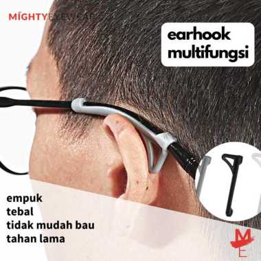 Ear Hook Karet Earhook Kacamata Pengait Penyangga Kacamata Anti Slip Putih