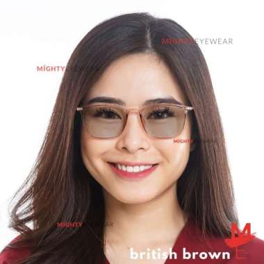 Kacamata Anti Radiasi Photocromic Bluechromic Blueray British Brown + lensa