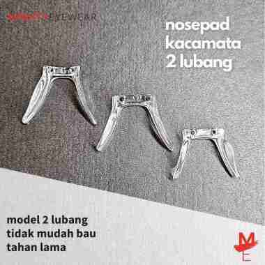 Nosepad Klip Nose Pads 2 Lubang Tempel Bantalan Hidung Kaku Anti Slip 0.7 mm x 2.5 mm