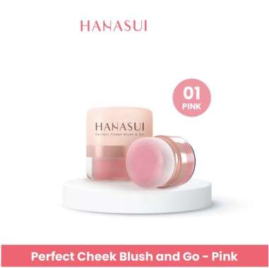 Hanasui Perfect Cheek Blush & Go Powder - Blush On Powder Pink