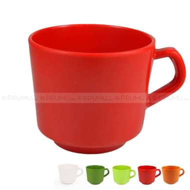 Cangkir Kecil Melamin | Cangkir Melamine | Gelas Melamin - Unica Merah