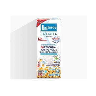 LACTASOY Soymilk Susu Kacang Thailand Unsweetened [250 mL]