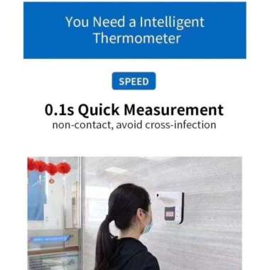 K3 Infrared Thermometer Forehead / Thermometer Wall Non Contact / Termometer Dinding putih