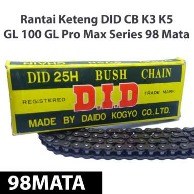 Rantai Keteng Timing DID GL 100 GL Pro Max Series 98 Mata dan Gir Sentrik Rantai Kamprat GL Series D