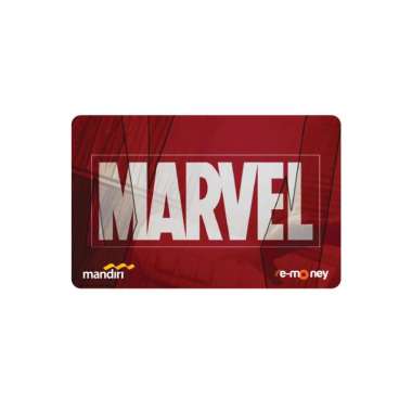 Kartu EMONEY MANDIRI Superhero Marvel Logo Kartun Anime Kartu Etoll e toll E Money E-money Winlycoll