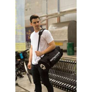 TAS OLAHRAGA TAS GYM TAS FITNESS PRIA DUFFLE BAG AERO HEYLOOK ORIGINAL warna BLACK GOLD