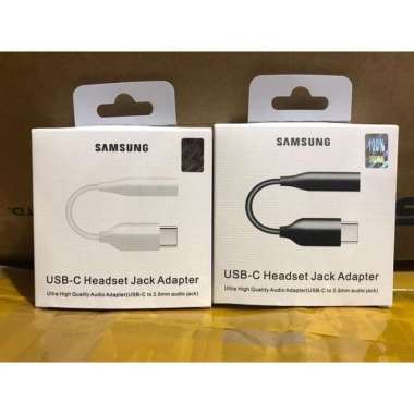 SAMSUNG S23 PLUS ULTRA EARPHONE HEADSET TYPE C AUDIO ADAPTER CONVERTER Putih