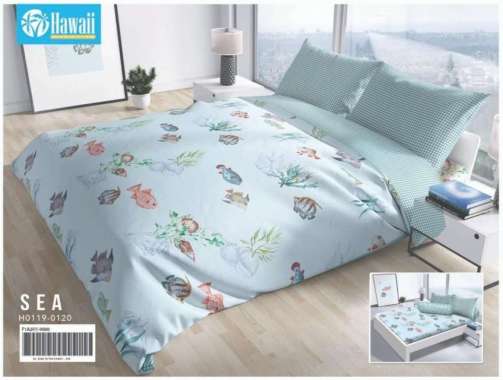 Bedcover only (TANPA SPREI SET) merk HAWAI (by My Love) Sea