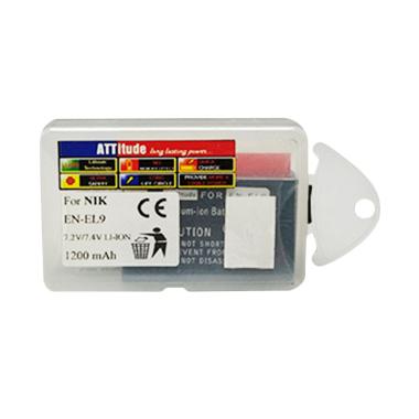 ATTitude Battery for Nikon EN-EL9 [1200 mAh] for NIKON D40 D40X D60 D3000 D5000 Garansi 6 bulan - Ka