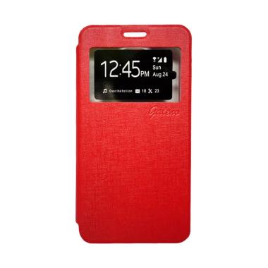 Galeno Flip Cover Casing for Lenovo A6000 - Merah